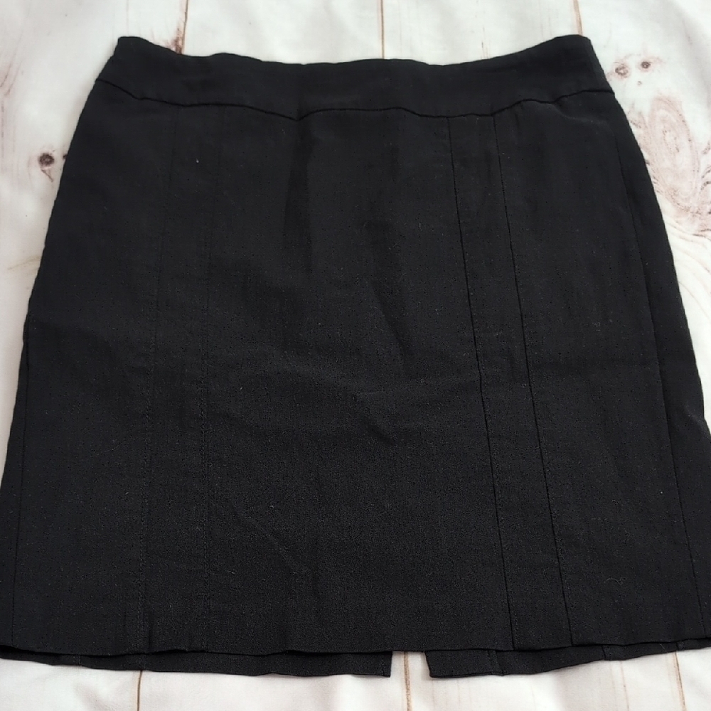 Renuar Black Pencil Skirt Womens 8 Stretch Business Career Office